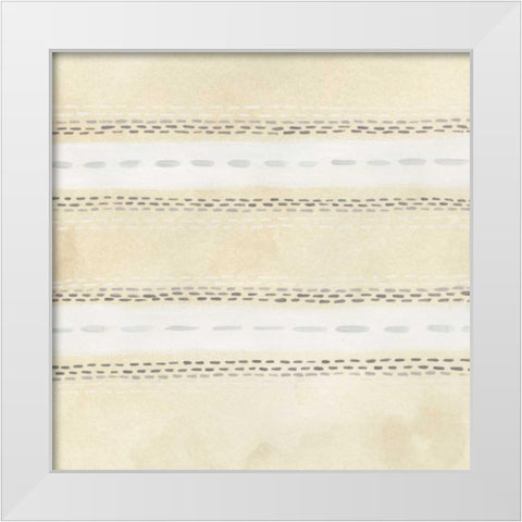 Parchment Prose V White Modern Wood Framed Art Print by Vess, June Erica