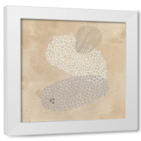 Parchment Prose VI White Modern Wood Framed Art Print by Vess, June Erica