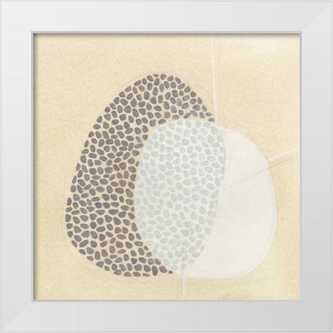 Parchment Prose VII White Modern Wood Framed Art Print by Vess, June Erica