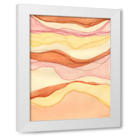 Canyon Cascade II White Modern Wood Framed Art Print by Lam, Vanna