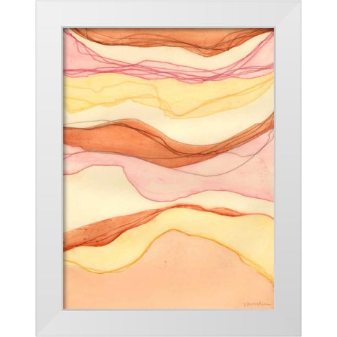 Canyon Cascade II White Modern Wood Framed Art Print by Lam, Vanna