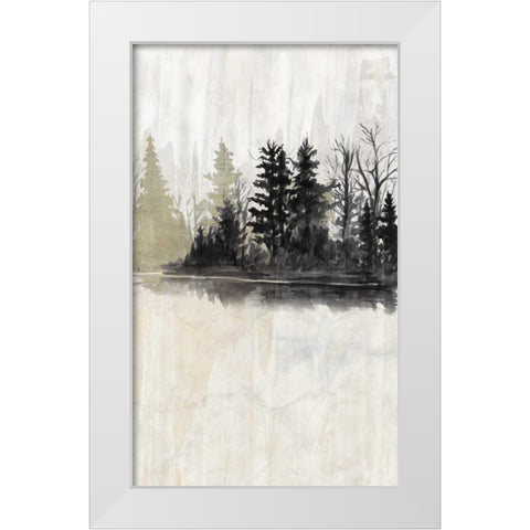 Pine Island I White Modern Wood Framed Art Print by McCavitt, Naomi