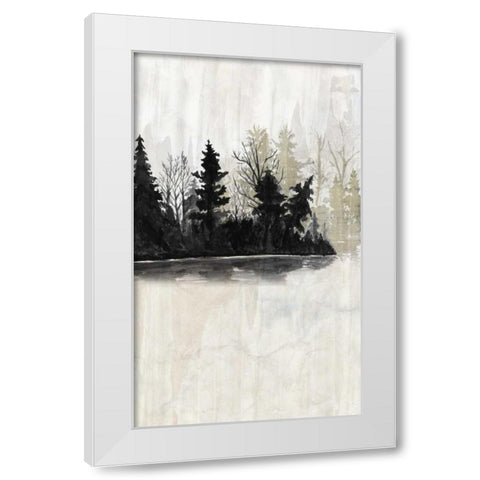 Pine Island II White Modern Wood Framed Art Print by McCavitt, Naomi