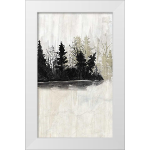 Pine Island II White Modern Wood Framed Art Print by McCavitt, Naomi