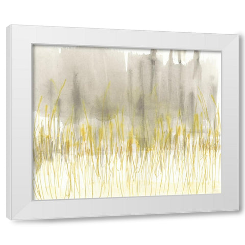 Winter Grasses II White Modern Wood Framed Art Print by Goldberger, Jennifer