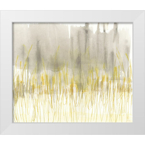 Winter Grasses II White Modern Wood Framed Art Print by Goldberger, Jennifer
