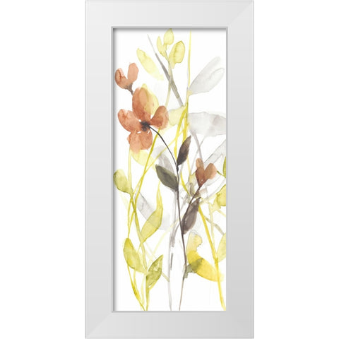 Flowers of the Earth I White Modern Wood Framed Art Print by Goldberger, Jennifer