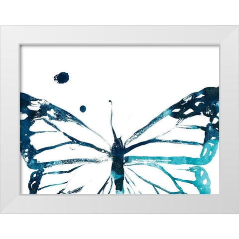 Butterfly Imprint III White Modern Wood Framed Art Print by Vess, June Erica