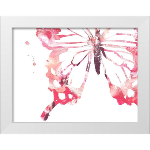 Butterfly Imprint IV White Modern Wood Framed Art Print by Vess, June Erica