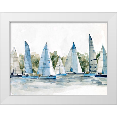 Pastel Marina I White Modern Wood Framed Art Print by Scarvey, Emma