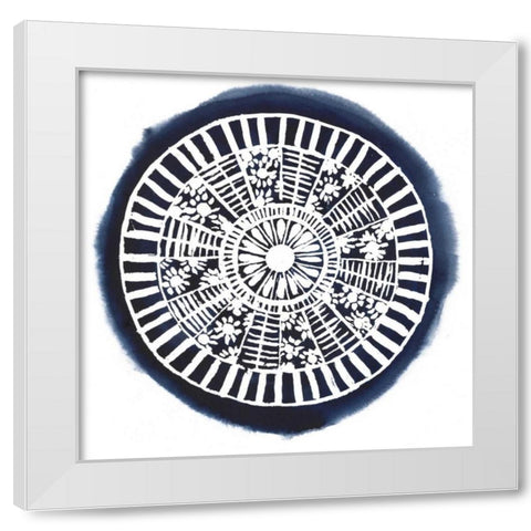 Navy Meridian I White Modern Wood Framed Art Print by Popp, Grace