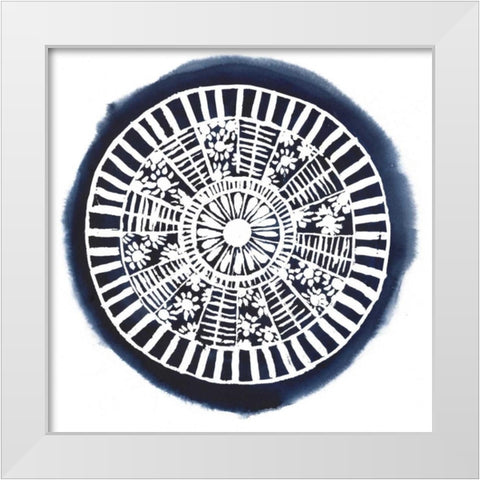 Navy Meridian I White Modern Wood Framed Art Print by Popp, Grace