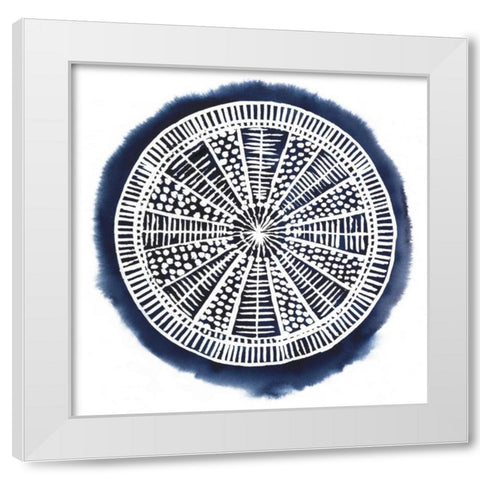 Navy Meridian II White Modern Wood Framed Art Print by Popp, Grace