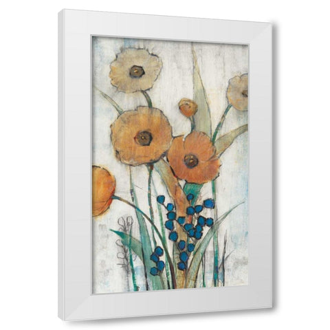 Spring Joy II White Modern Wood Framed Art Print by OToole, Tim