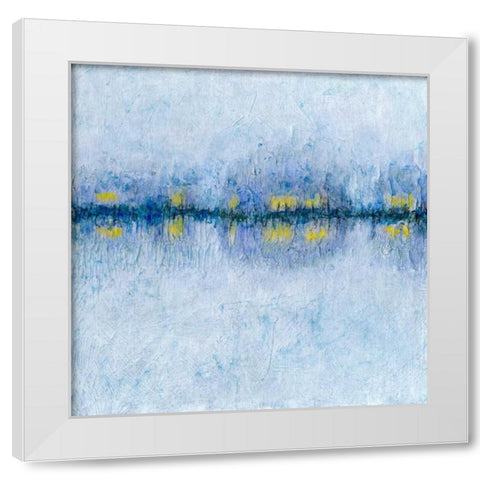 Across the Way I White Modern Wood Framed Art Print by Stramel, Renee W.