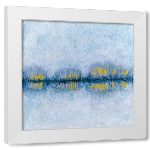 Across the Way II White Modern Wood Framed Art Print by Stramel, Renee W.