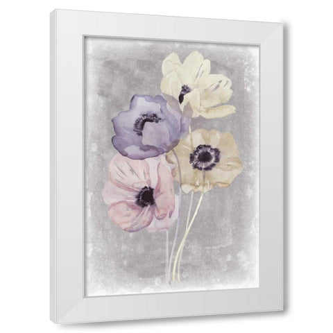 Floral Waltz I White Modern Wood Framed Art Print by Popp, Grace
