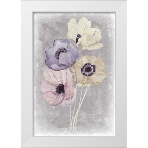 Floral Waltz I White Modern Wood Framed Art Print by Popp, Grace