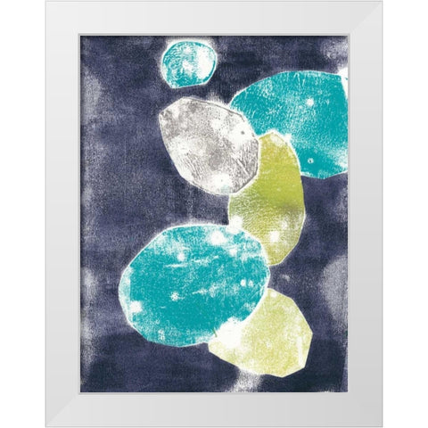 Rock Print II White Modern Wood Framed Art Print by Goldberger, Jennifer
