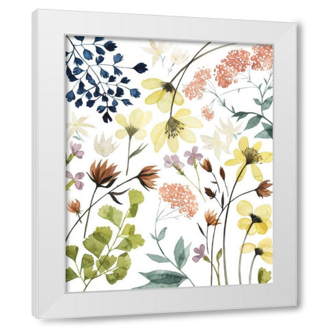 Flower Composition I White Modern Wood Framed Art Print by Popp, Grace