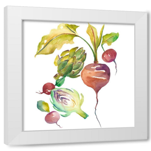 Harvest Medley VI White Modern Wood Framed Art Print by Zarris, Chariklia