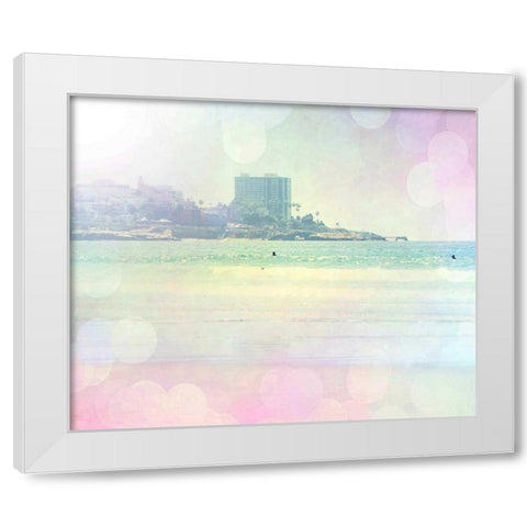 Surfin 2 White Modern Wood Framed Art Print by Coomes, Sylvia