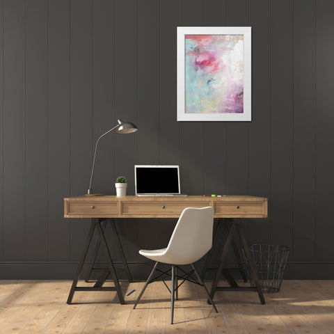 Pastel Terrain I White Modern Wood Framed Art Print by Contacessi, Julia
