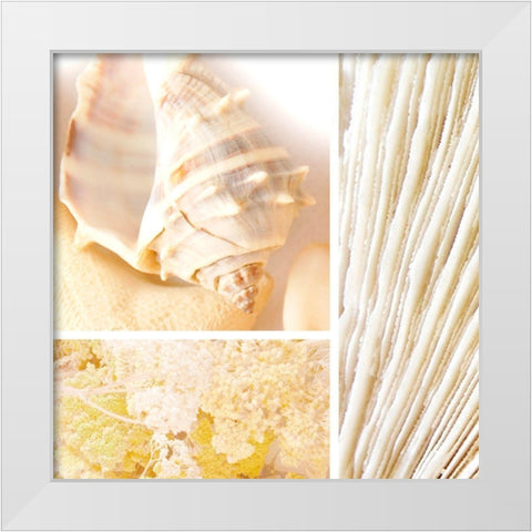 Spa Collage II White Modern Wood Framed Art Print by Orlov, Irena