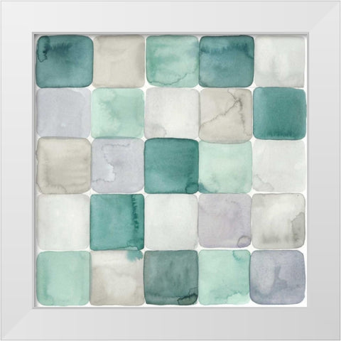 Watercolor Window Panes I White Modern Wood Framed Art Print by Popp, Grace