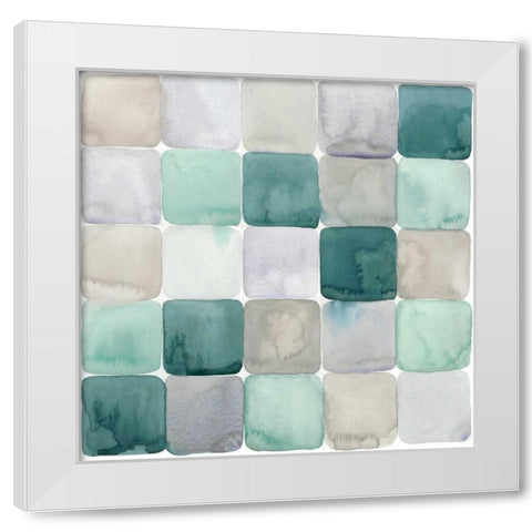 Watercolor Window Panes II White Modern Wood Framed Art Print by Popp, Grace