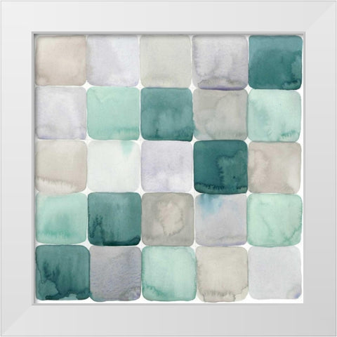 Watercolor Window Panes II White Modern Wood Framed Art Print by Popp, Grace