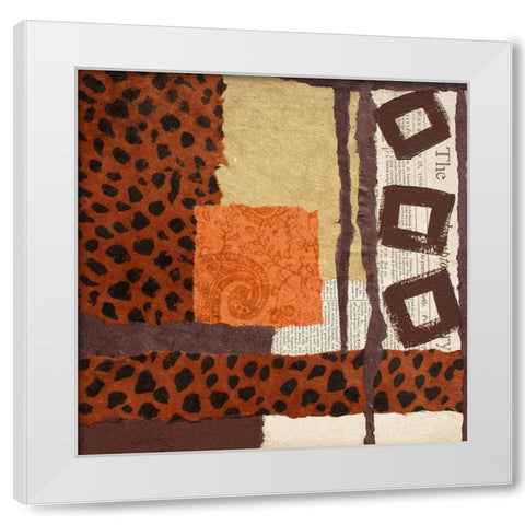 Message from the Past I White Modern Wood Framed Art Print by Orlov, Irena