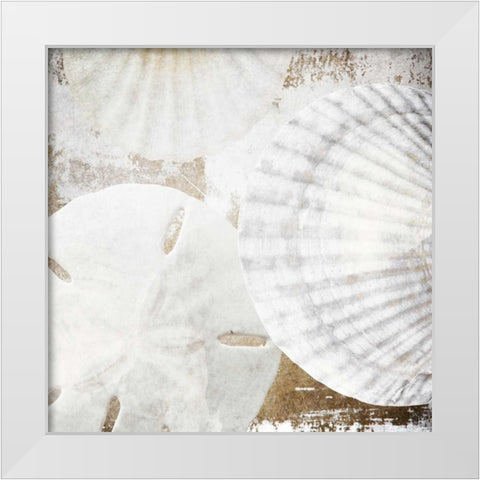 White Shells II White Modern Wood Framed Art Print by Orlov, Irena