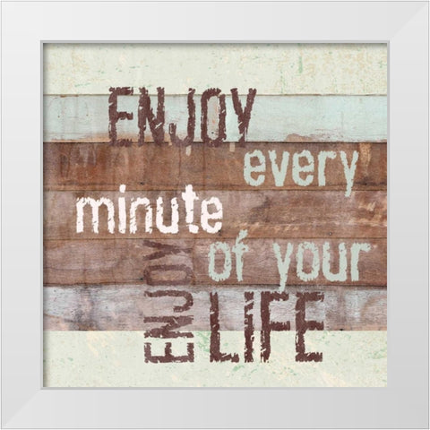 Life Lessons I White Modern Wood Framed Art Print by Orlov, Irena