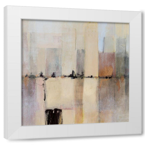 City Strata II White Modern Wood Framed Art Print by Borges, Victoria