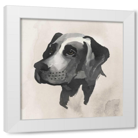 Inked Dogs I White Modern Wood Framed Art Print by Popp, Grace