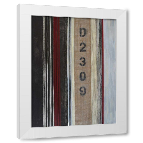 Code Words I White Modern Wood Framed Art Print by Avondet, Natalie