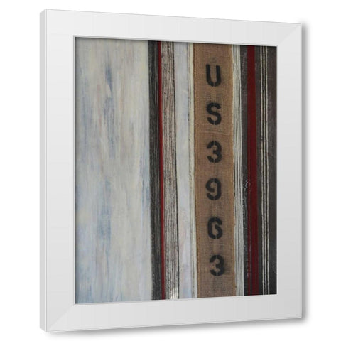 Code Words II White Modern Wood Framed Art Print by Avondet, Natalie