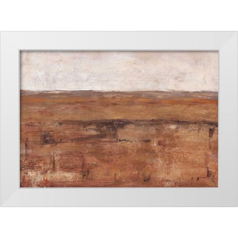 Rust Terrain II White Modern Wood Framed Art Print by Harper, Ethan