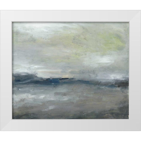 Along the Island III White Modern Wood Framed Art Print by Gordon, Sharon