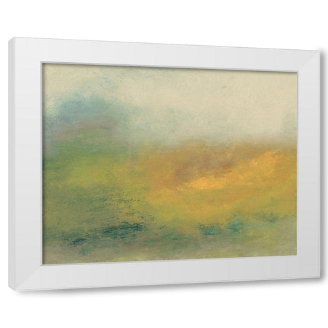Hillside I White Modern Wood Framed Art Print by Gordon, Sharon