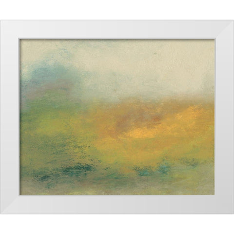 Hillside I White Modern Wood Framed Art Print by Gordon, Sharon