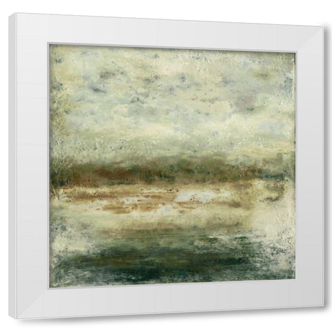 Quiet Marsh IV White Modern Wood Framed Art Print by Gordon, Sharon