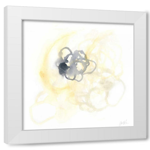 Network II White Modern Wood Framed Art Print by Vess, June Erica