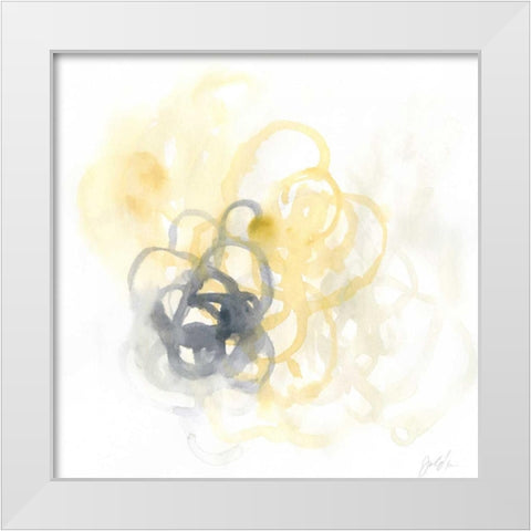 Network IV White Modern Wood Framed Art Print by Vess, June Erica