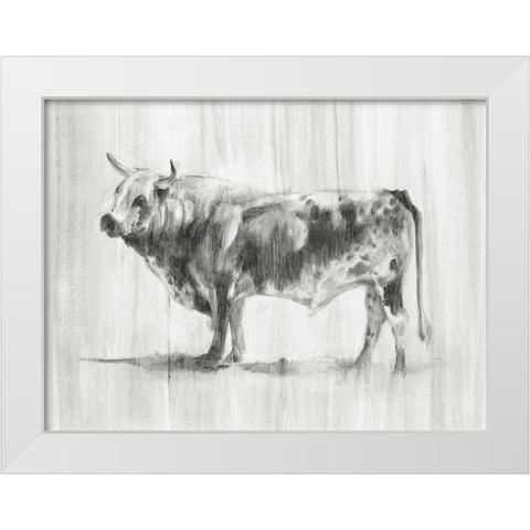 Rustic Bovine II White Modern Wood Framed Art Print by Harper, Ethan