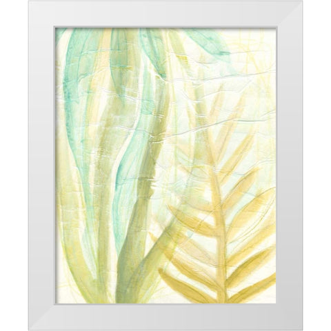 Tropical Inference I White Modern Wood Framed Art Print by Vess, June Erica