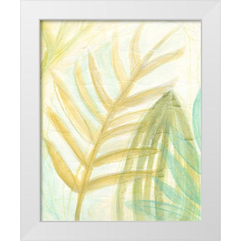 Tropical Inference II White Modern Wood Framed Art Print by Vess, June Erica