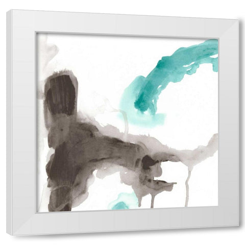 Direction Flow II White Modern Wood Framed Art Print by Vess, June Erica