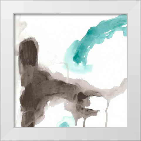 Direction Flow II White Modern Wood Framed Art Print by Vess, June Erica